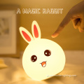 Sensor de toque Soft Silicone Bunny Led Lamp Light